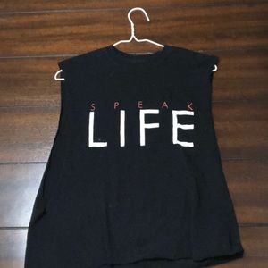 “Speak Life” homemade crop top